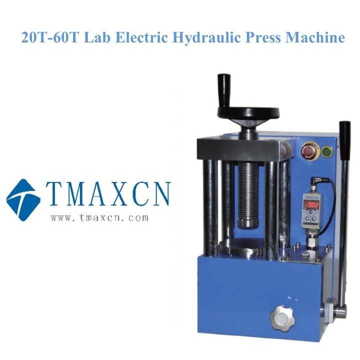 Máquina de prensa hidráulica elétrica de laboratório 20T-60T