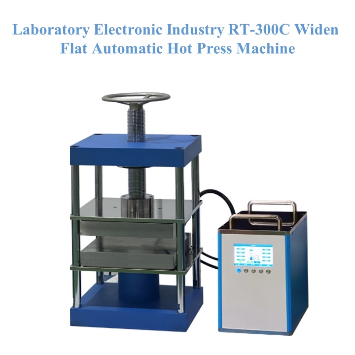 Máquina de prensa quente automática plana para indústria eletrônica de laboratório RT-300C