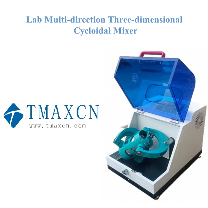 Misturador cicloidal tridimensional multidirecional de laboratório